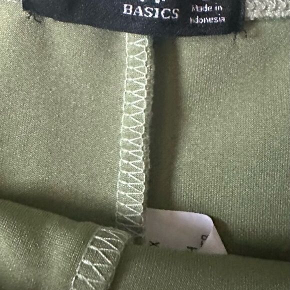 Y2K Minimalist Crop Top & Skort XL Faux Soft Girl Pastel Green Set - Picture 4 of 5